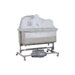 Prego Carmela Anne Yanı Elektrikli Uzaktan Kumandalı Dönenceli Beşik Bej