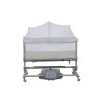 Prego Carmela Anne Yanı Elektrikli Uzaktan Kumandalı Dönenceli Beşik Bej