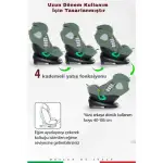 Prego Q9004 Tronfix I-Size Oto Koltuğu 0-36 Kg Yeşil