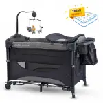 Kraft Denver Pr Anne Yanı Oyun Parkı Yatak Hediyeli 63x105 cm Dark Grey