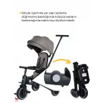 Merkür Bebe 9in1 Hawk Üç Tekerlekli Bebek ve Çocuk Bisikleti Yeşil