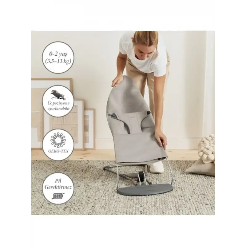 BabyBjörn Bliss Ana Kucağı 3D Jersey Sand Grey