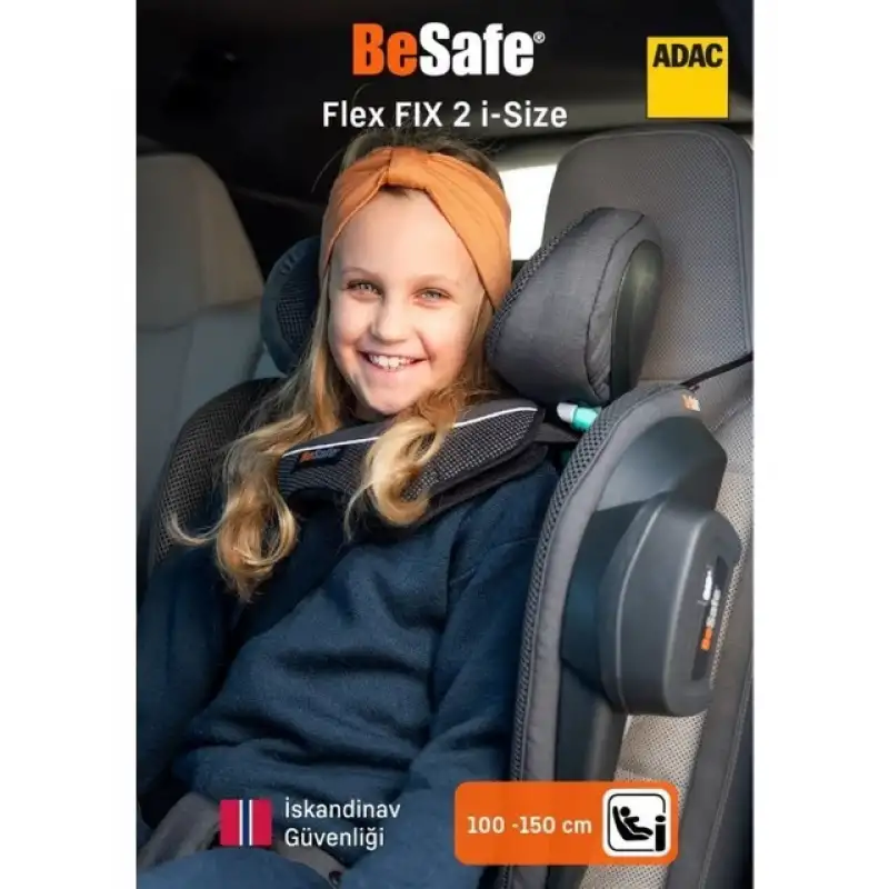 BeSafe iZi Flex Fix 2 I-Size Oto Koltuğu 15-36 Kg Anthracite Mesh