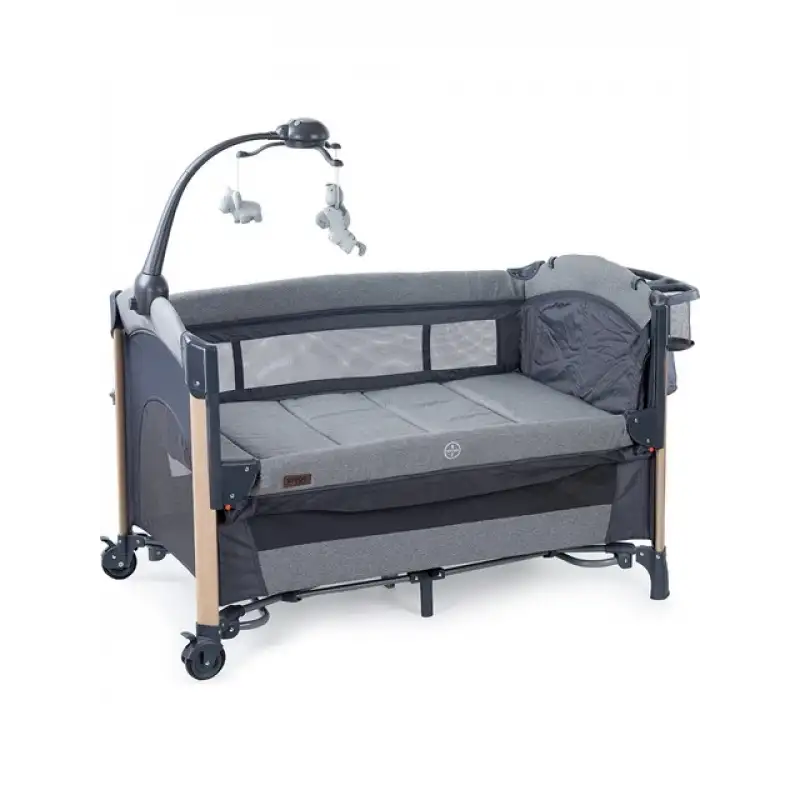 Prego 8069 Elips Plus Anne Yanı Oyun Parkı 70x120 cm Gri