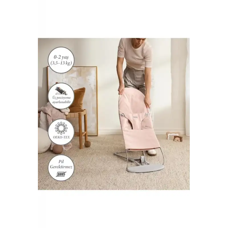 BabyBjörn Bliss Ana Kucağı Woven Melange Light Pink