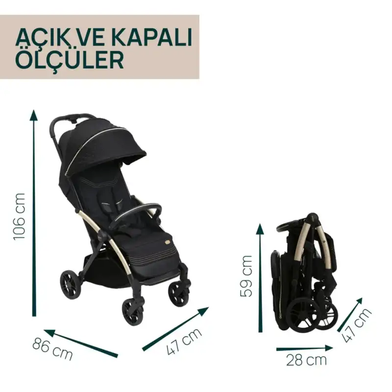 Chicco Goody XPlus Kabin Travel Sistem Bebek Arabası Black Re_Lux