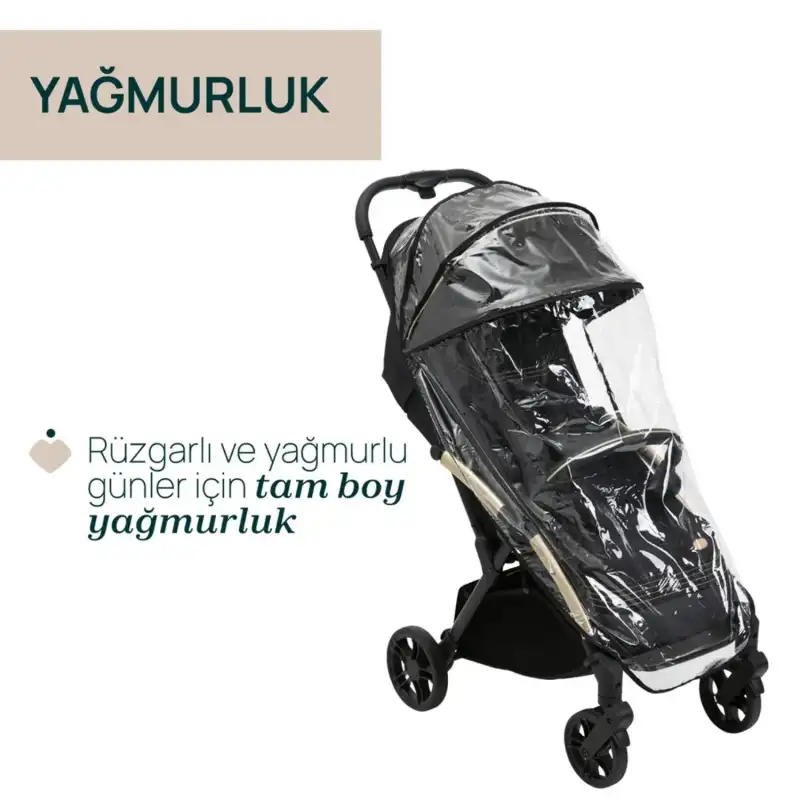 Chicco Goody Xplus Otomatik Katlanır Suya Dayanıklı Kabin Bebek Arabası Pearl Grey