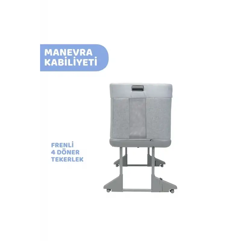 Chicco Next2Me Forever Anne Yanı Beşik Ash Grey Cross Collection