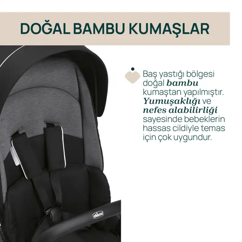 Chicco One4Ever Lounge Travel Sistem Bebek Arabası Black Beauty
