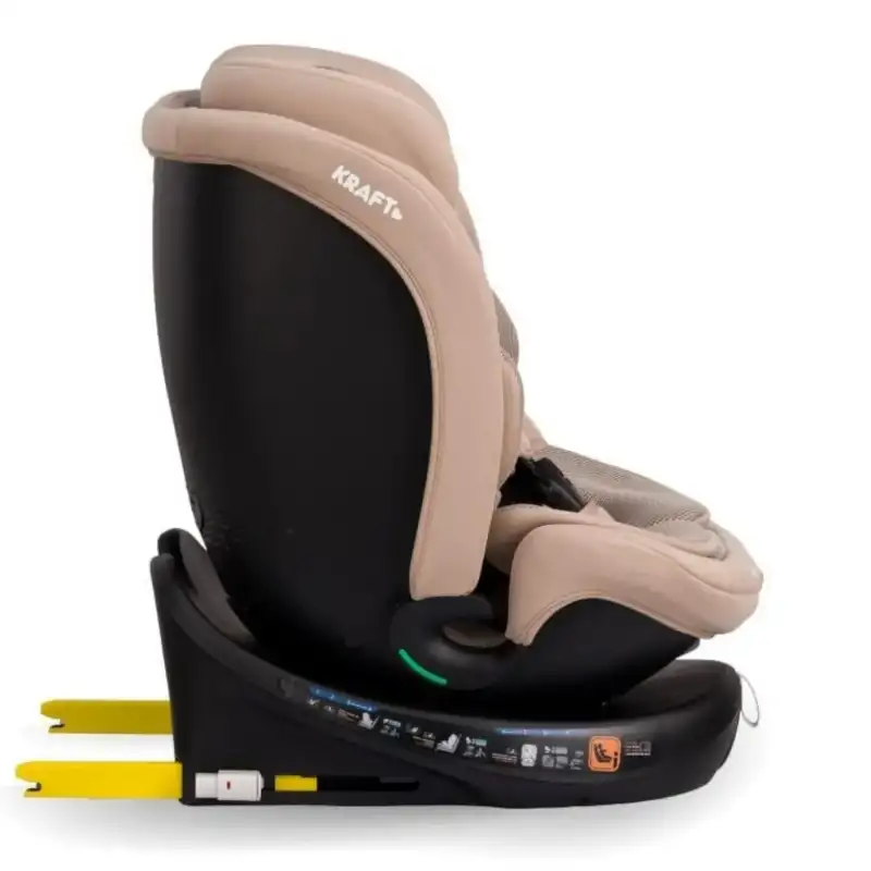Kraft Grovy Fix i-Size 40-150 cm (0-36 Kg) Oto Koltuğu Bej
