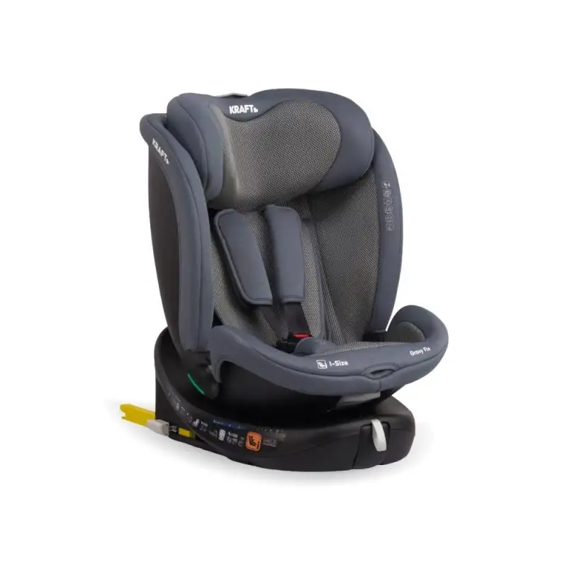Kraft Grovy Fix i-Size 40-150 cm (0-36 Kg) Oto Koltuğu Gri