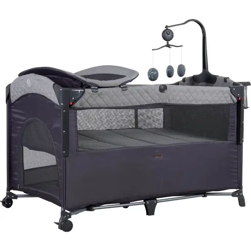 Prego 8044 Miami Plus Anne Yanı Oyun Parkı 70x120 cm Gri