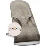 BabyBjörn Bliss Ana Kucağı Mesh Grey Beige Pastel Oyuncaklı