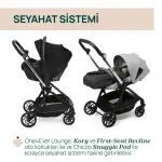 Chicco One4Ever Lounge Travel Sistem Bebek Arabası Sparkle Grey