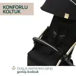 Chicco Goody Xplus Otomatik Katlanır Suya Dayanıklı Kabin Bebek Arabası Pearl Grey