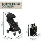 Chicco Goody Xplus Otomatik Katlanır Suya Dayanıklı Kabin Bebek Arabası Pearl Grey