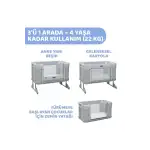 Chicco Next2Me Forever Anne Yanı Beşik Ash Grey Cross Collection