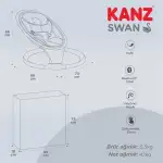 Kanz Swan Elektrikli Ana Kucağı Gri