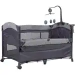 Prego 8044 Miami Plus Anne Yanı Oyun Parkı 70x120 cm Gri