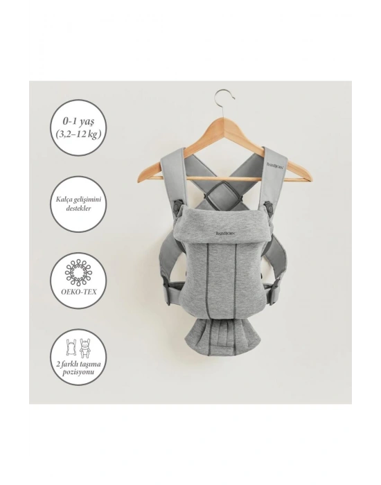 Kanguru Mini 3d Cotton Jersey / Light Grey