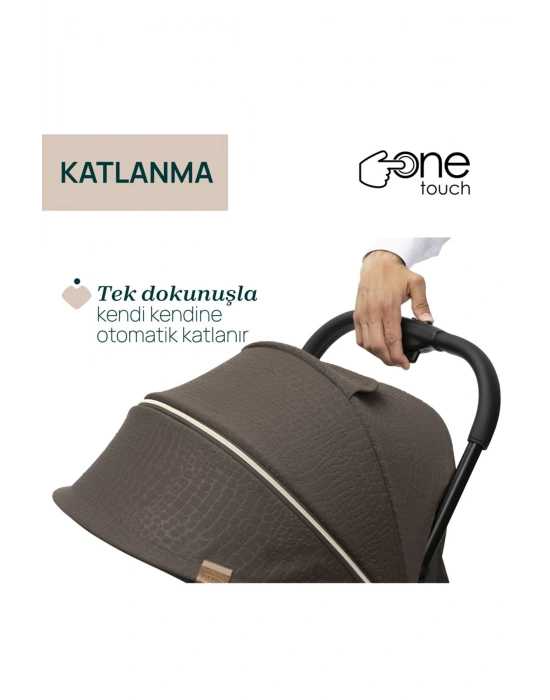 Goody Xplus Bebek Arabası Bronze Lızard Re_lux