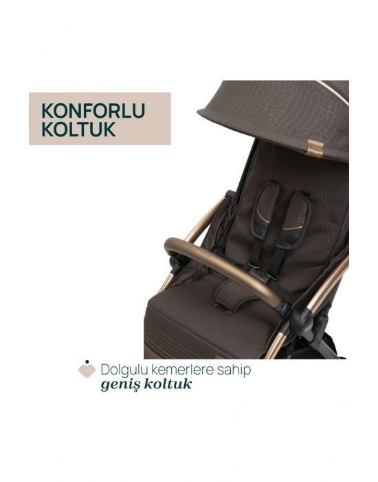 Goody Xplus Bebek Arabası Bronze Lızard Re_lux