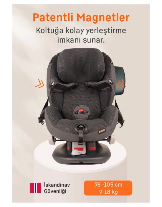 Izi Comfort X3 9-18 Kg Oto Koltuğu Metallic Melange