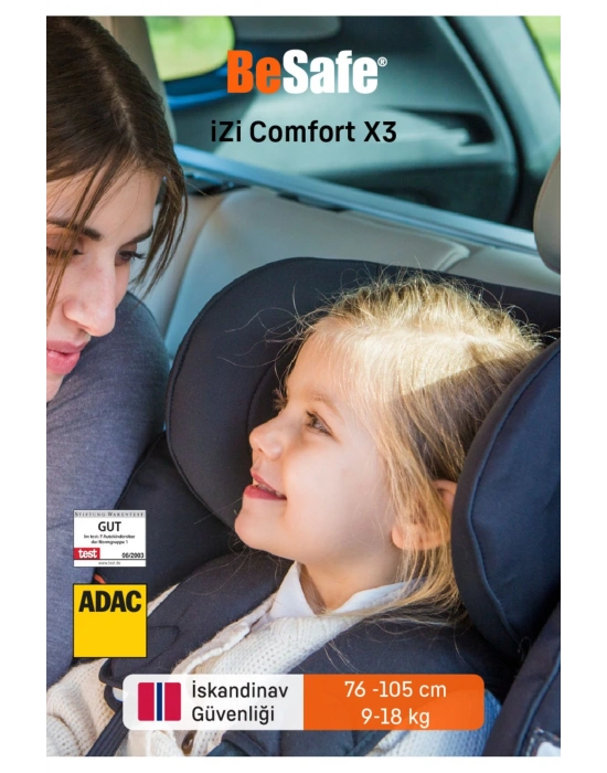 Izi Comfort X3 9-18 Kg Oto Koltuğu Metallic Melange