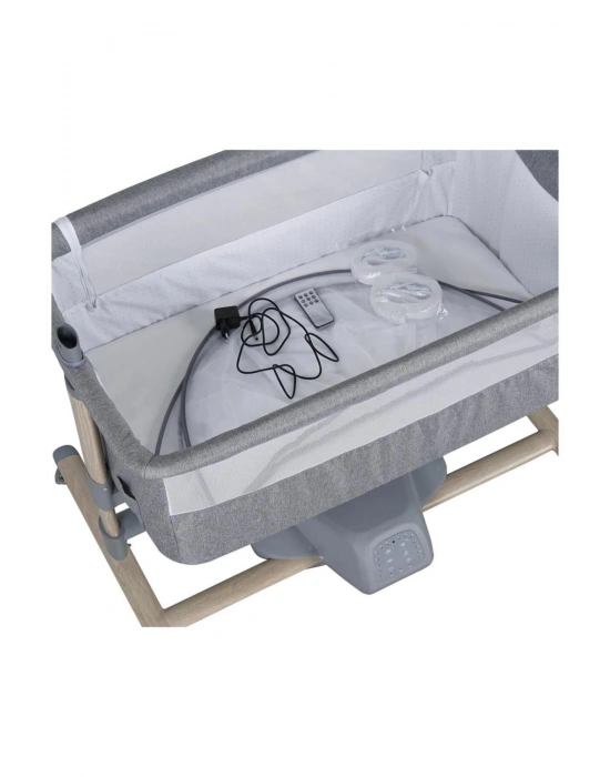 Carmela Anne Yanı Elektrikli Uzaktan Kumandalı Dönenceli Beşik