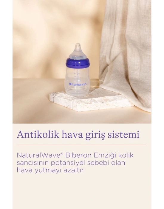 2 X 160 ml Biberon ve NaturalWave® Biberon Emziği (1 Ay+)