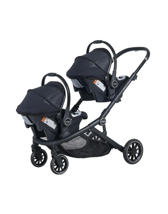2223 Ibiza Plus Bebek Travel Sistem Ikiz Bebek Arabası Siyah