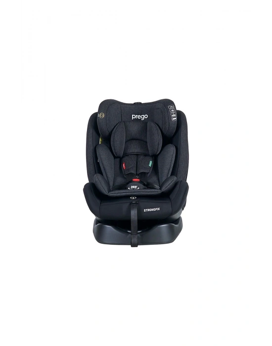 4088 Strong Fix 0-36 kg Isofixli Oto Koltuğu Füme - 360° Dönebilen Strongfix