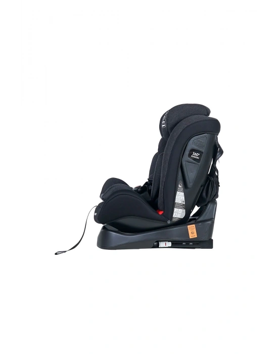 4088 Strong Fix 0-36 kg Isofixli Oto Koltuğu Füme - 360° Dönebilen Strongfix