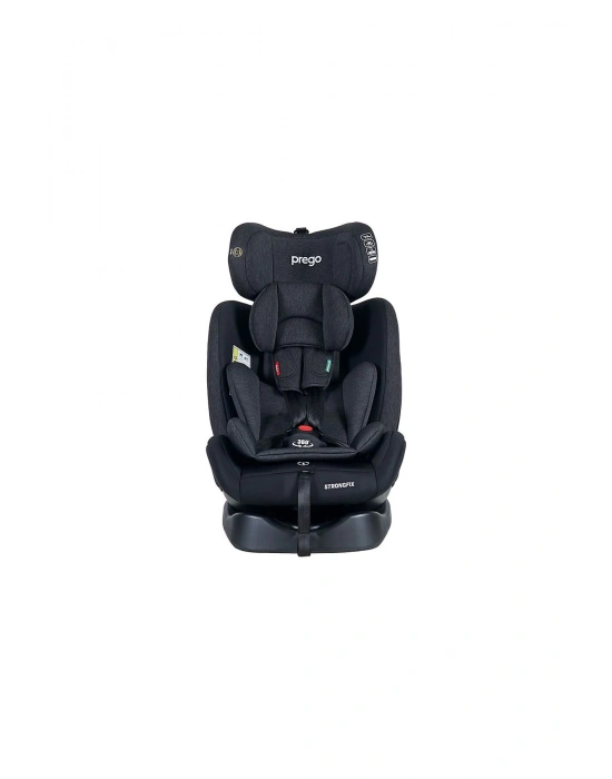 4088 Strong Fix 0-36 kg Isofixli Oto Koltuğu Füme - 360° Dönebilen Strongfix