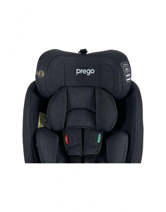 4088 Strong Fix 0-36 kg Isofixli Oto Koltuğu Füme - 360° Dönebilen Strongfix