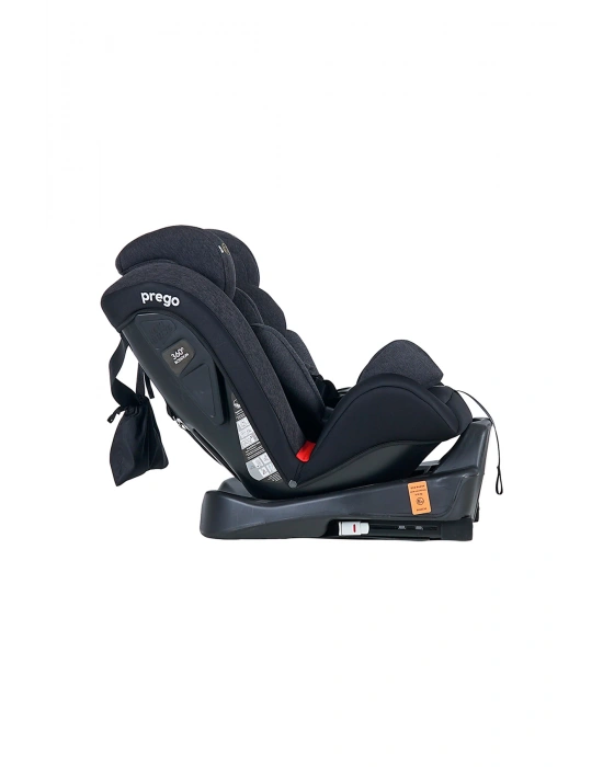 4088 Strong Fix 0-36 kg Isofixli Oto Koltuğu Füme - 360° Dönebilen Strongfix