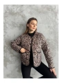 Kapitone Leopar Ceket