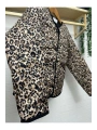 Kapitone Leopar Ceket