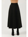 Düz Mevlana Süet Etek Kadın