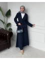 Ayel Kuşaklı Etekli Takım - Lacivert