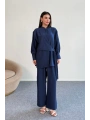 Bağlama Detaylı Gömlekli Takım