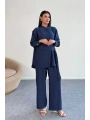 Bağlama Detaylı Gömlekli Takım