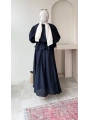 Beli Lastikli Etekli Takım - Lacivert