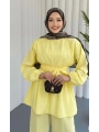 Beli Lastikli Kuşaklı İkili Takım - Sarı