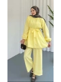 Beli Lastikli Kuşaklı İkili Takım - Sarı