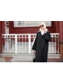 Boydan Çıtçıtlı Abaya - Siyah