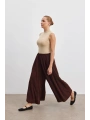 Etek Pantolon - Kahverengi