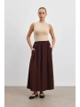 Etek Pantolon - Kahverengi