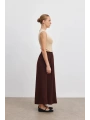 Etek Pantolon - Kahverengi