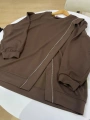 Fermuarlı Viral Sweat - Kahverengi